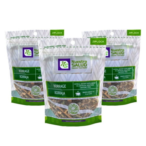 Borage Tea Herbal Infusion  Borraja Te Value Pack (90g) Herb - Nuestra Salud