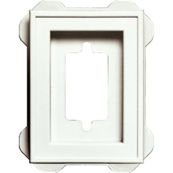 Boral Building Products WHT Recessed Mini Block 10 Pack
