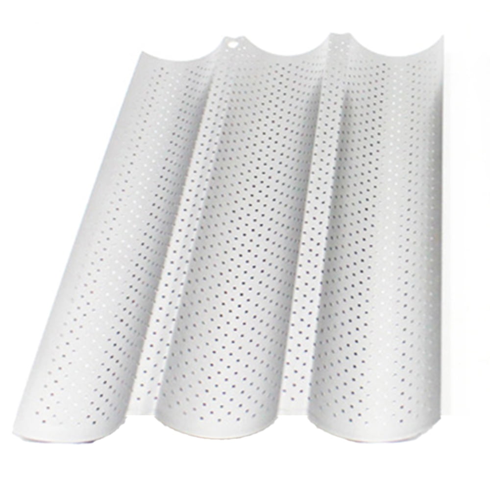 Borang Nonstick Perforated Baguette Pan Toast Cooking Bakers Molding