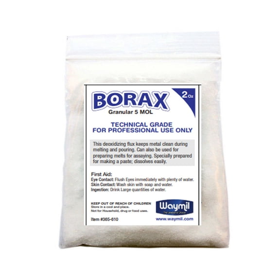 Borax 2 Oz For Glazing Crucible Dish Jewelry Casting Flux Melting Gold Silver