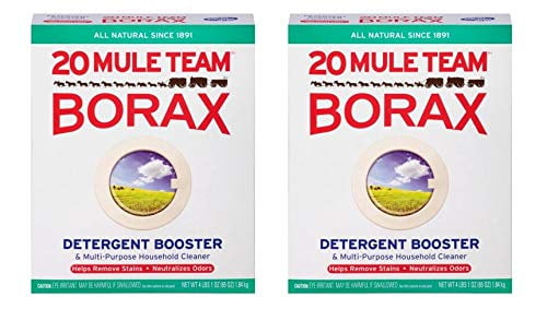 Borax 20 Mule Team Detergent Booster & Multi-Purpose Household Cleaner Box, 65 Oz (Pack of 2)