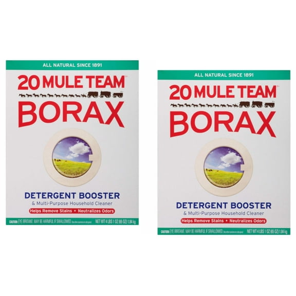 Borax Twenty Mule Team Detergent Booster 65 Ounce - Pack of 2