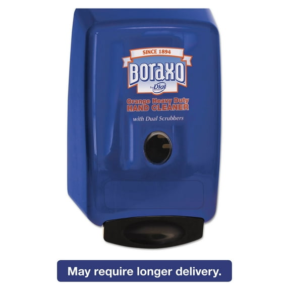 Boraxo 2L Dispenser for Heavy Duty Hand Cleaner Blue 10.49"x4.98"x6.75" 4/Carton 10989CT