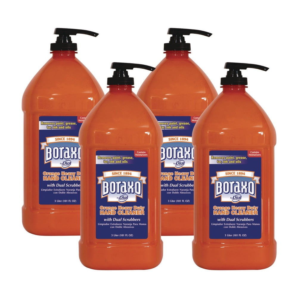 Boraxo DIA 06058 3 Liter Orange Heavy Duty Hand Cleaner - Citrus Scent (4/Carton)