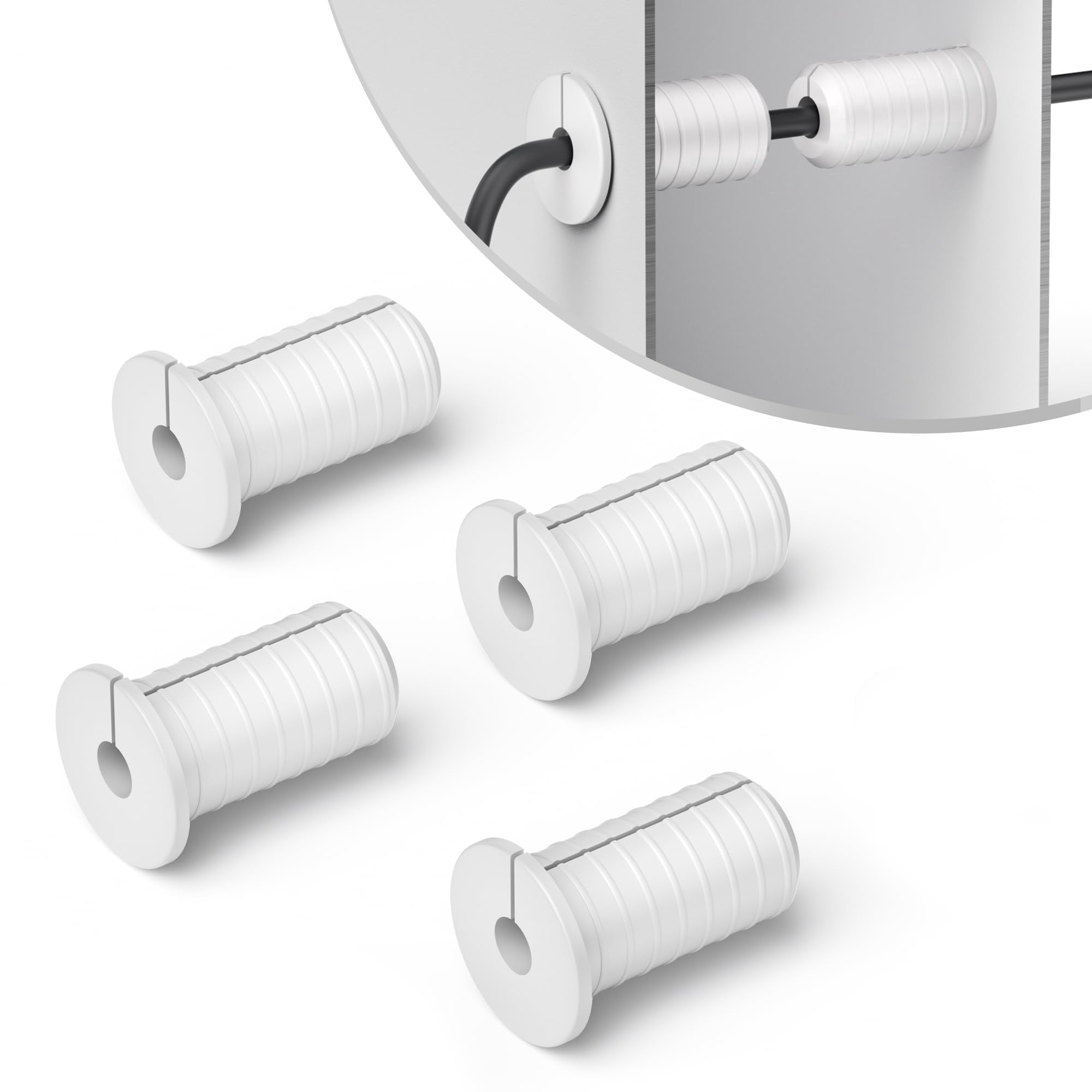 Borcorz 4PCS 3/4 Inch Wall Grommets for Starlink Cable Grommets, Star ...