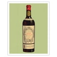 thumbnail image 1 of Bordeaux France - Chateau Kirwan Wine Bottle - Vintage French Advertising Poster c.1900 - Fine Art Matte Paper Print (Unframed) 11x14in, 1 of 4