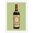 thumbnail image 1 of Bordeaux France - Chateau Kirwan Wine Bottle - Vintage French Advertising Poster c.1900 - Fine Art Rolled Canvas Print 27in x 40in, 1 of 4