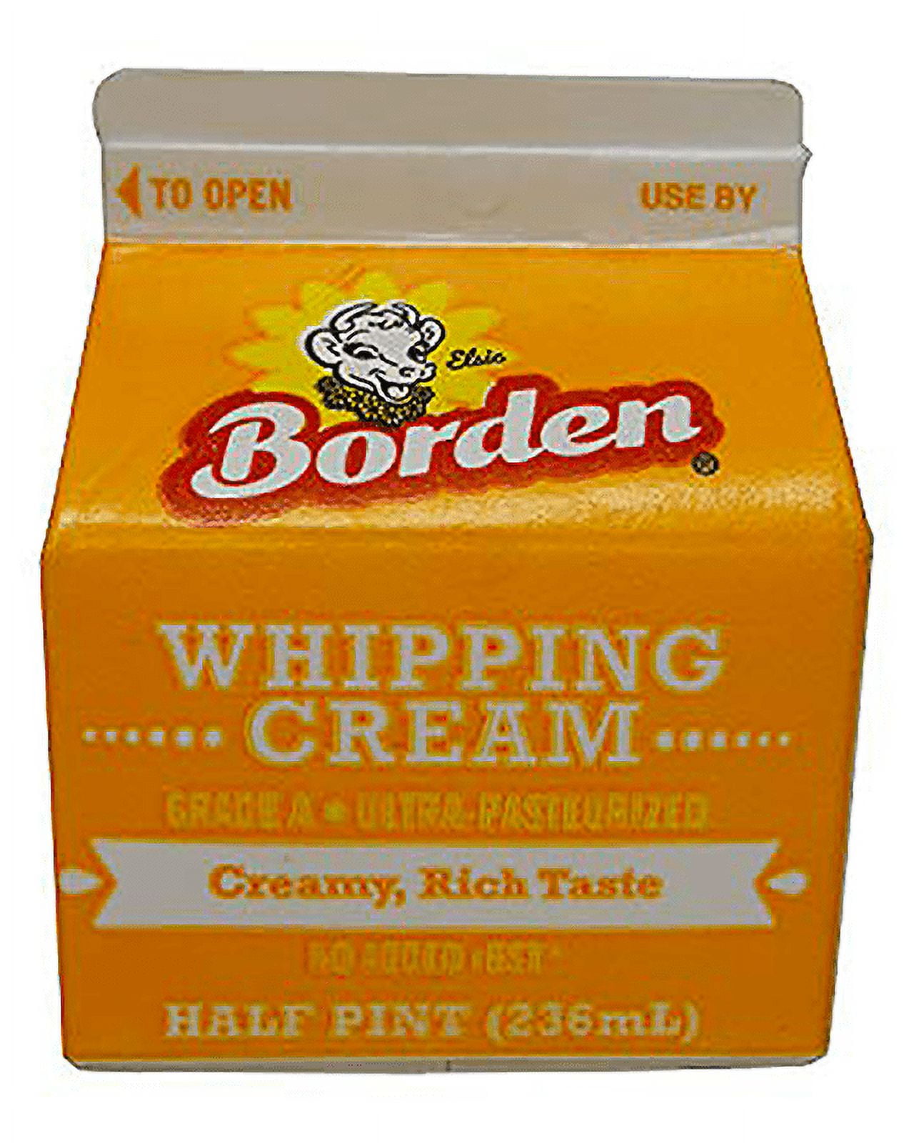 Borden 30 Milkfat Light Whipping Cream, Half Pint