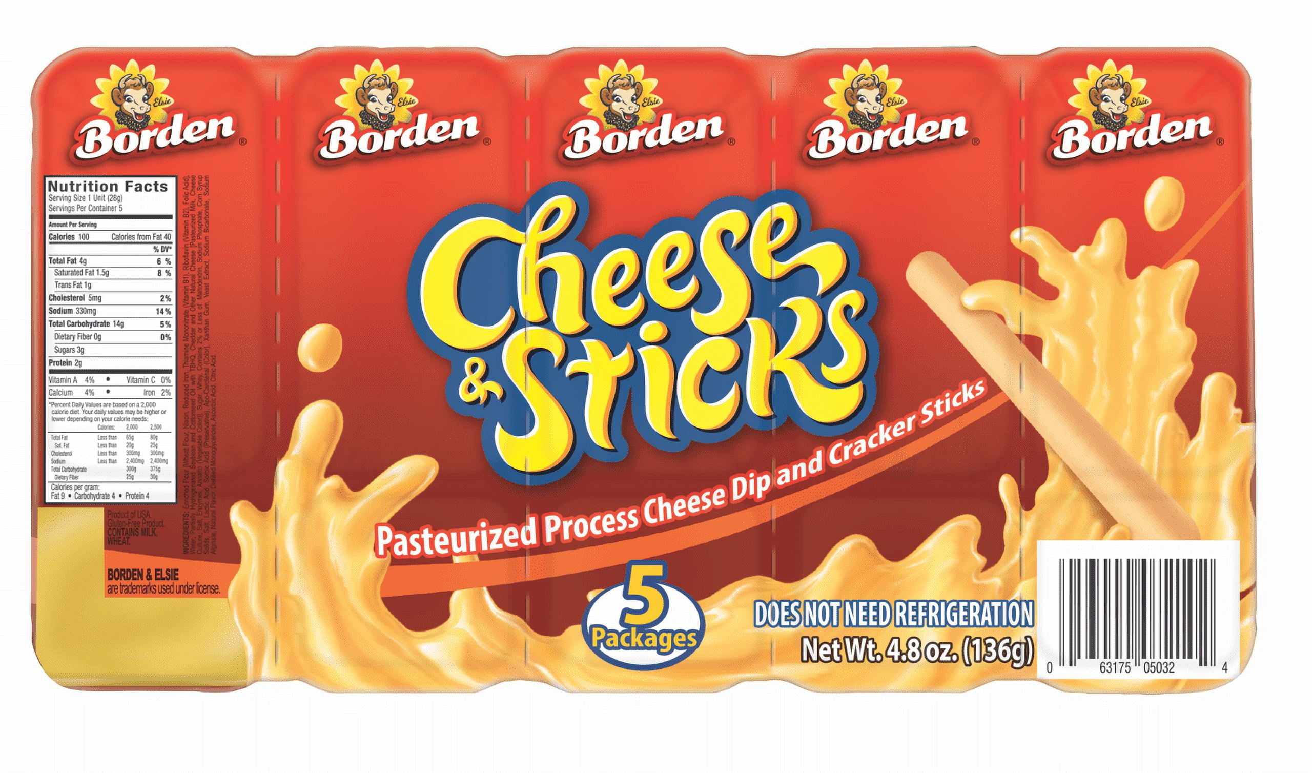 Borden Cheese Dip & Cracker Sticks 5oz, Shelf-Stable