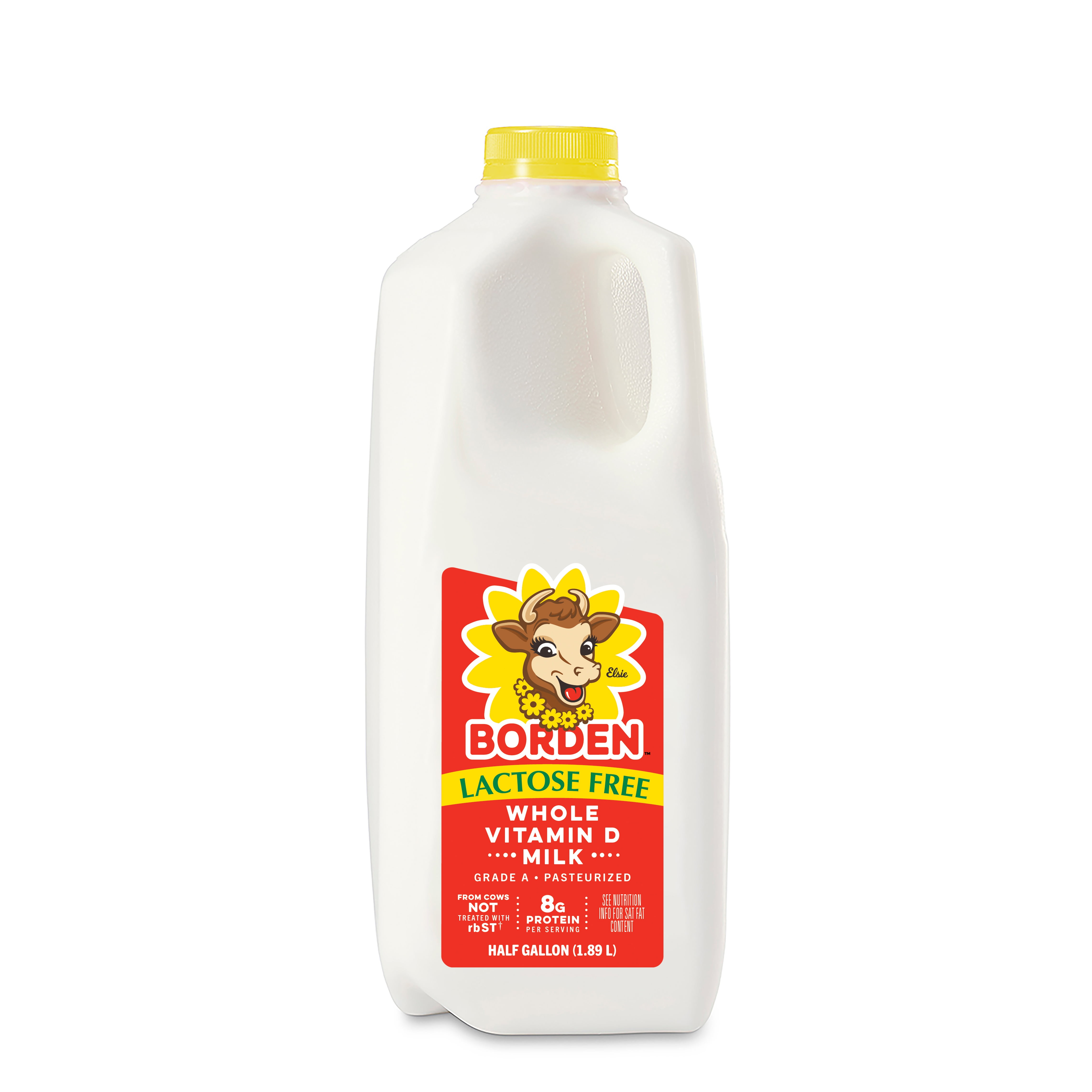 Borden Lactose Free Whole Vitamin D Milk, Half Gallon