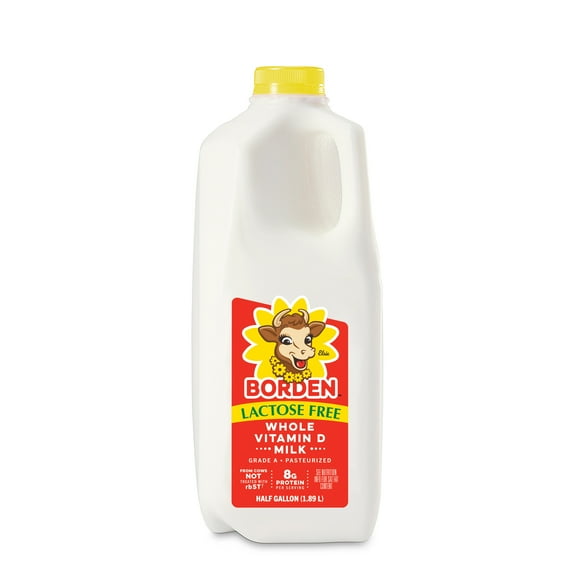 Borden Lactose Free Whole Vitamin D Milk, Half Gallon