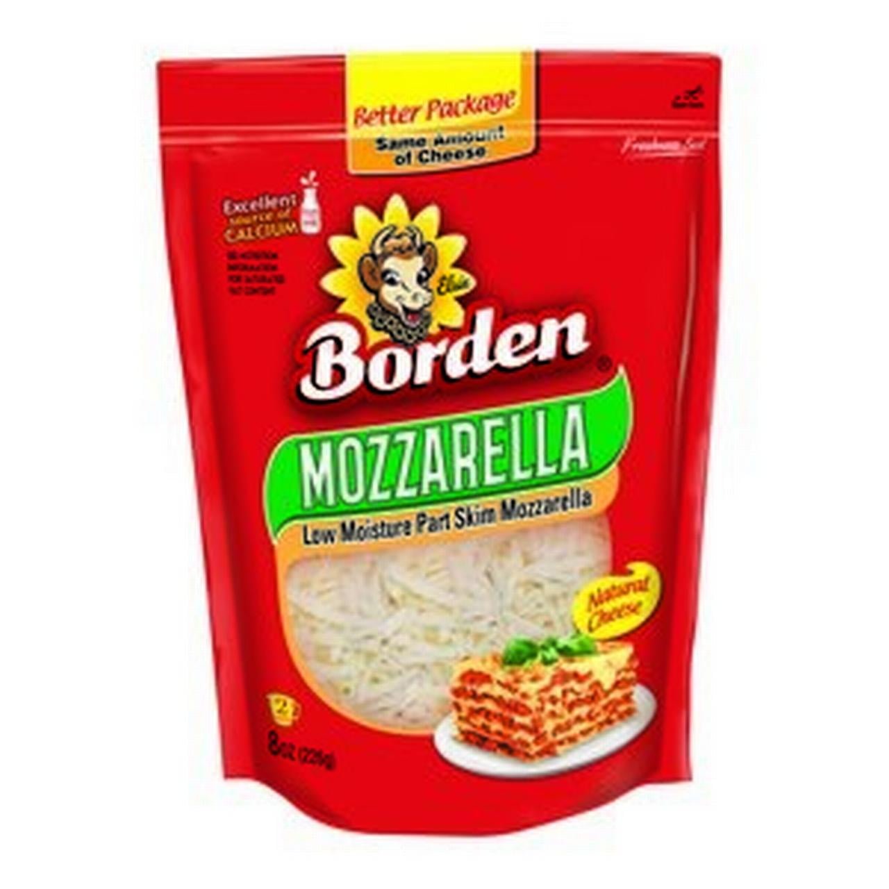 Borden Mozzarella FInely Shredded Cheese 8oz