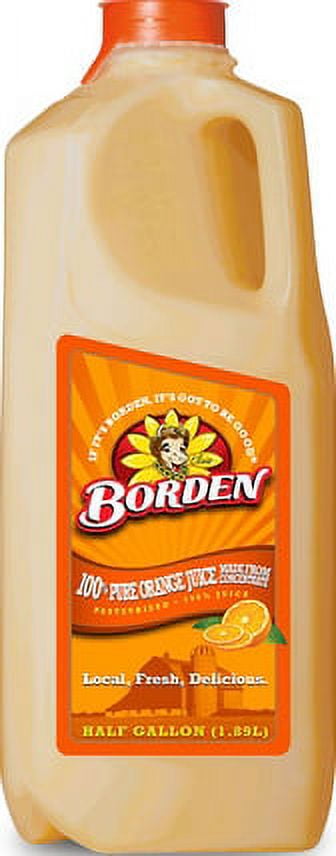 Borden Orange Juice, 1 Half Gallon Bottle, Smooth