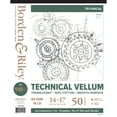 thumbnail image 1 of Borden & Riley #110M Technical Vellum Pad, 50 Sheets, 14" x 17", 1 of 2