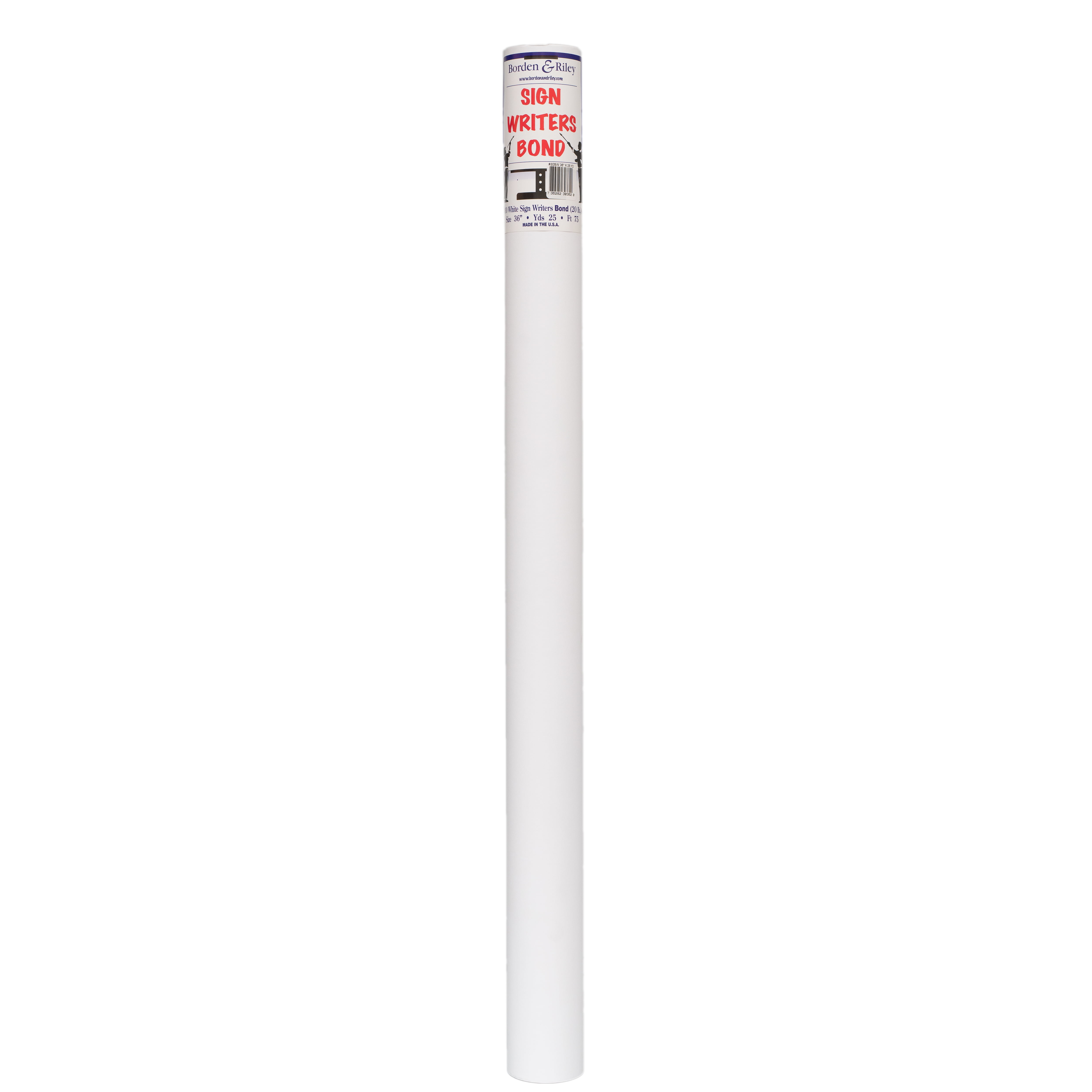 White Coated Paper Roll for Sign Writers, 36 Inches x 25 Yards