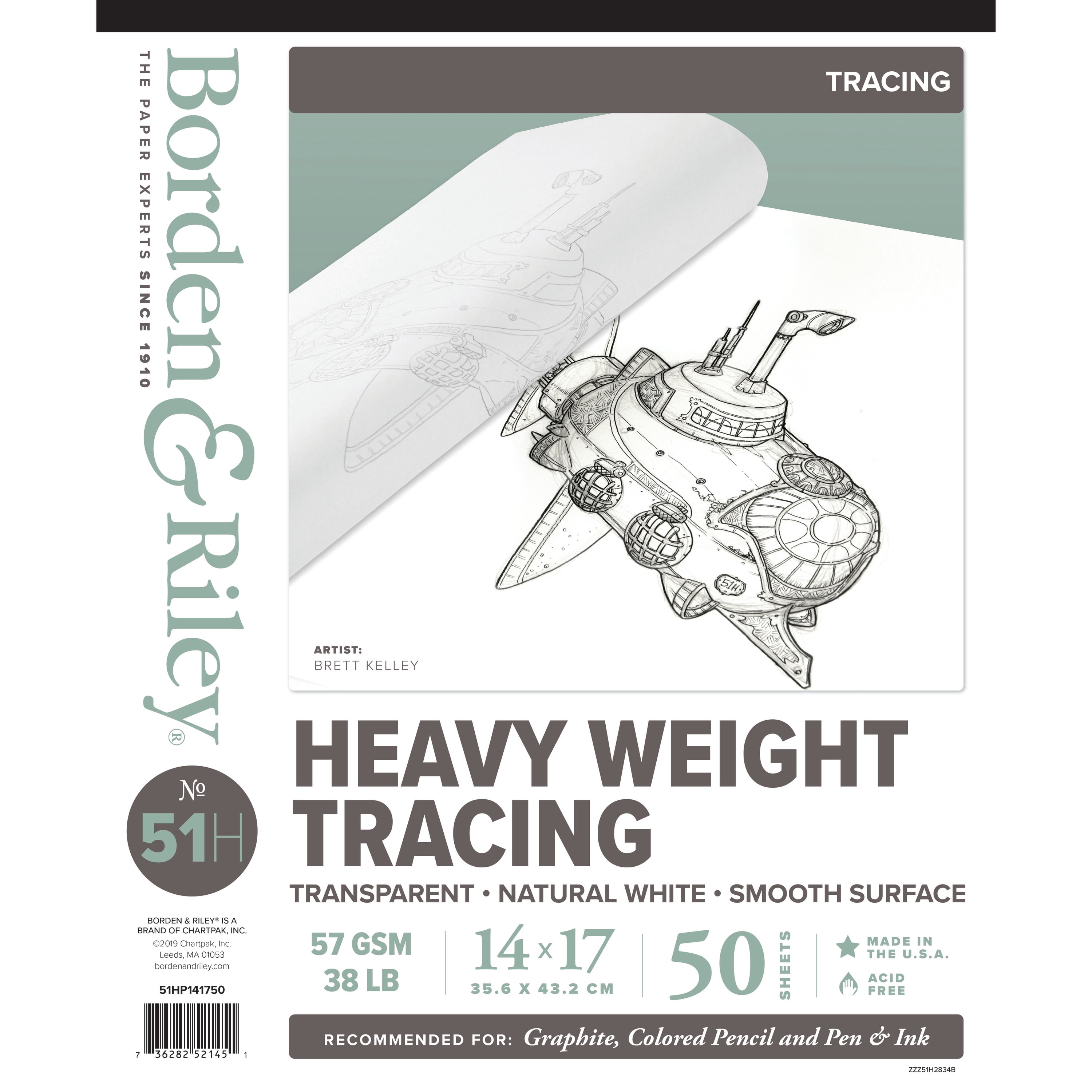 Heavyweight tracing paper for kids.