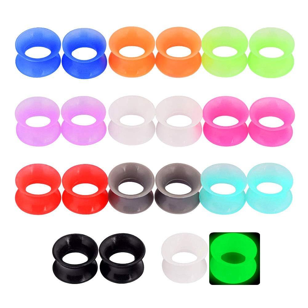 Border 22 Pieces Silicone Auricle Color Candy Color Piercing Jewelry