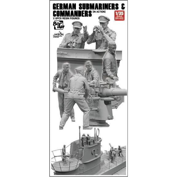 Border BR002 1/35 scale  German Submarines Commanders (Set of 6) (Plastic model)