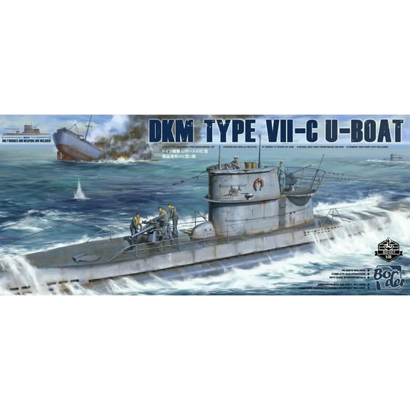 Border BS001 1/35 Scale DKM Type VII-C U-Boat Plastic Model Kit