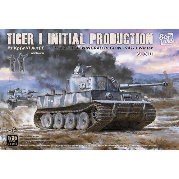 Border BT-014 1/35 Tiger I Initial Production s.Pz.Abt.502 Leningrad Region 1942/43 Model Kit