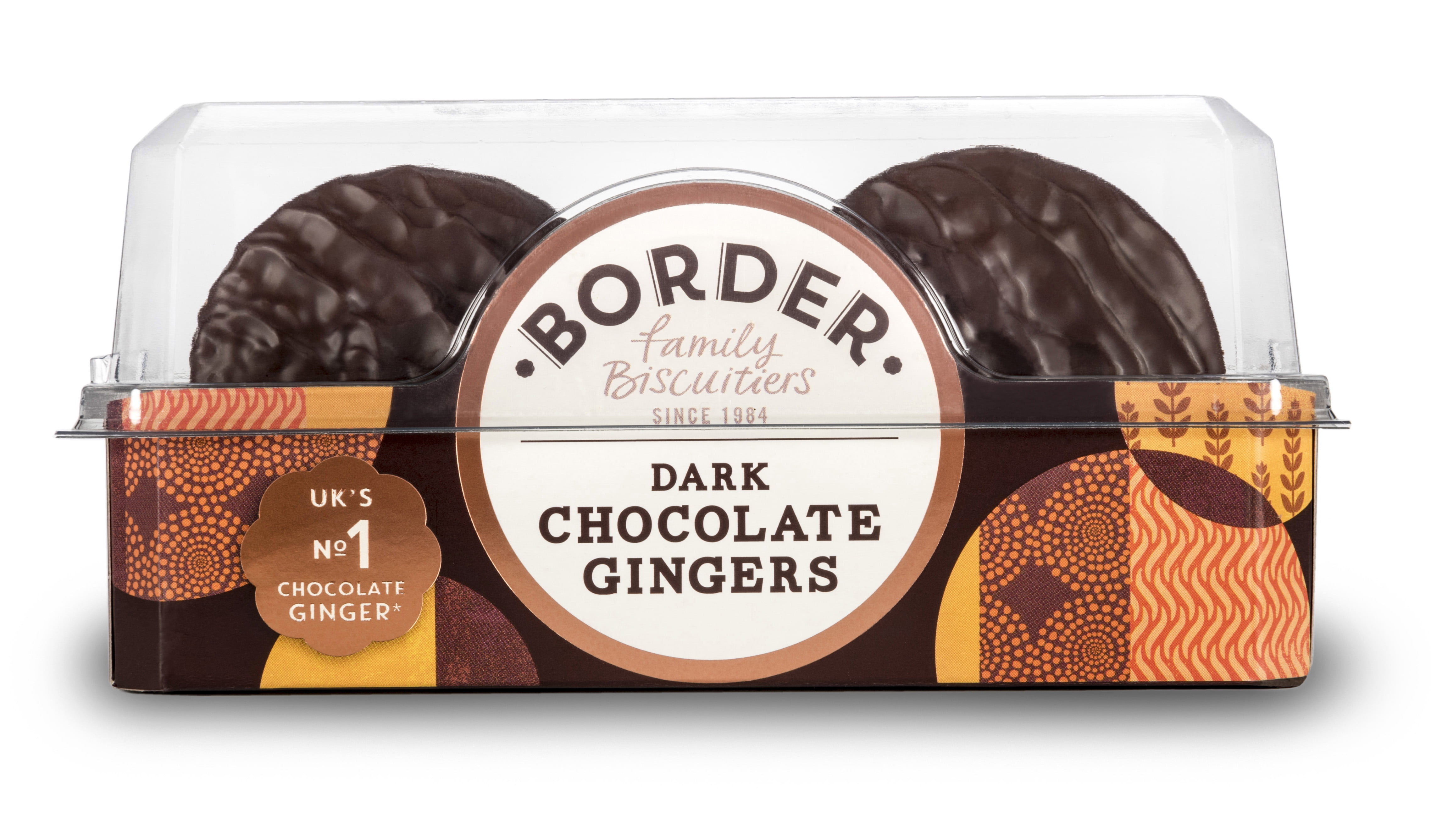 Border Biscuits Tray, Dark Chocolate Covered Ginger, 6.17oz (175g)
