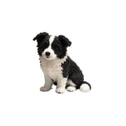 Border Collie 3D Print Ornament Black White Dog Figurine Desk Decor