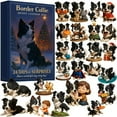 thumbnail image 1 of Border Collie Advent Calendar 2025 with 24 Unique Dog Figurines Collectible Holiday Gift Set for Pet Lovers Family, 1 of 5