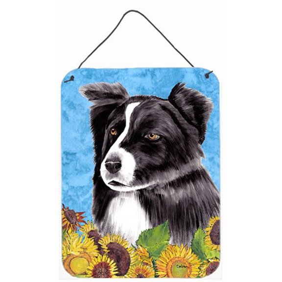 Border Collie Aluminium Metal Wall Or Door Hanging Prints