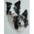 thumbnail image 1 of Border Collie Canvas Print Decorative Painting, Wall Art for Living Room Bedroom Office Cafe Hallway, Pet Lover Gift, 1 of 8