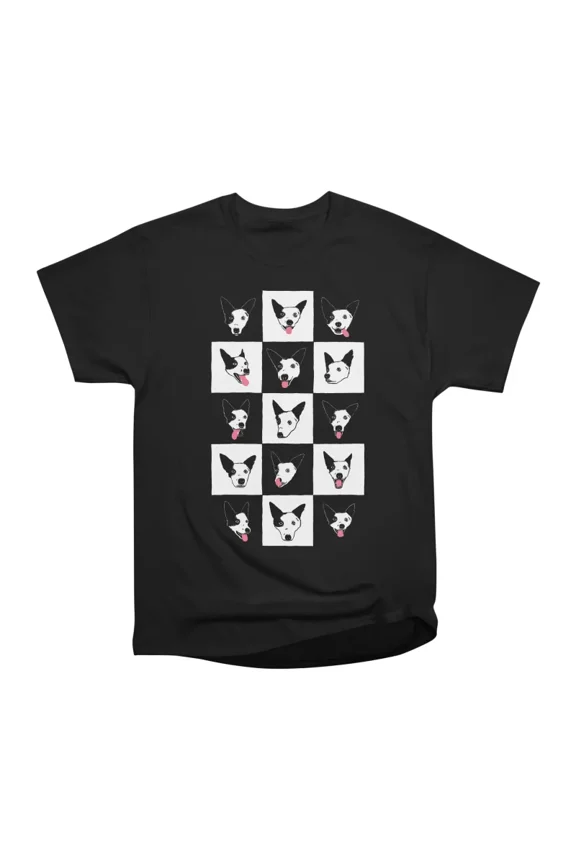 Border Collie Checkerboard T-Shirt Tee Gift For Him Merch For Her Apparel For Friend