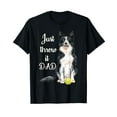 thumbnail image 1 of Border Collie Dad Black T-Shirt, 1 of 5