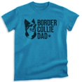 thumbnail image 1 of Border Collie Dad T-shirt, Unisex Men's Shirt, Border Collie Owner, Cute Dog Dad Gift, Heather Blue, X-Large, 1 of 6