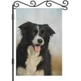 thumbnail image 1 of Border Collie Dog Garden Flag Small Vertical Double Sided 12.5 x 18 Inch Dog Pets Puppies Black and White Burlap Yard Outdoor Decor, 1 of 6