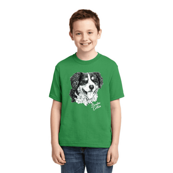 Border Collie Dog Lover Pet Owner Animal Lover Boys Graphic Youth T-Shirt