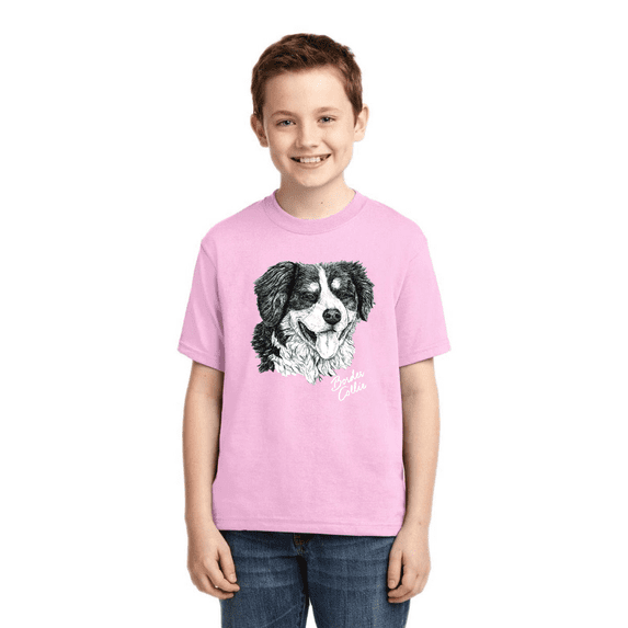 Border Collie Dog Lover Pet Owner Animal Lover Boys Graphic Youth T-Shirt