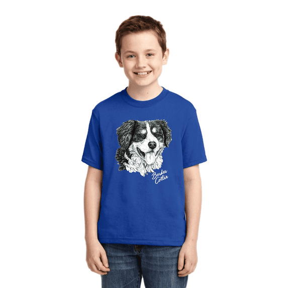 Border Collie Dog Lover Pet Owner Animal Lover Boys Graphic Youth T-Shirt