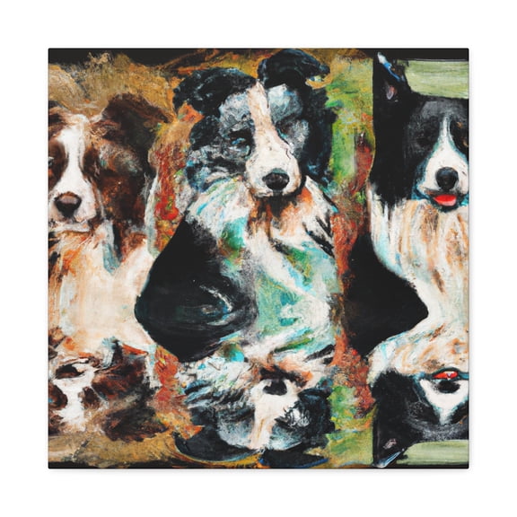 "Border Collie Elegance" - Canvas