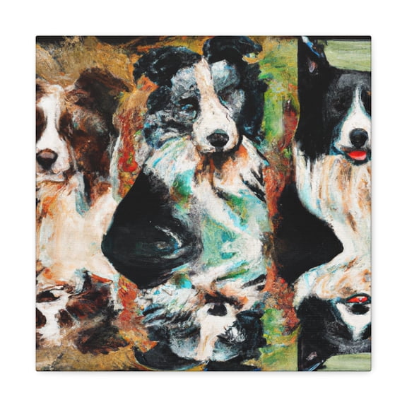 "Border Collie Elegance" - Canvas