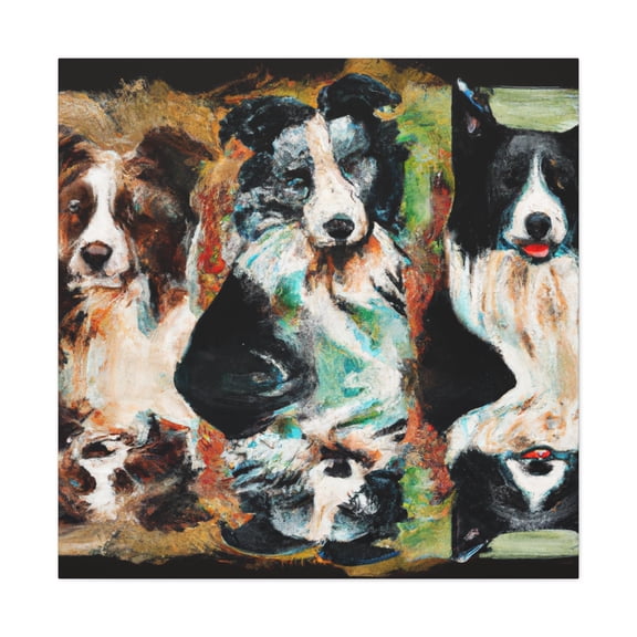 "Border Collie Elegance" - Canvas