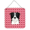 thumbnail image 1 of Border Collie Hearts Wall or Door Hanging Prints, 1 of 1