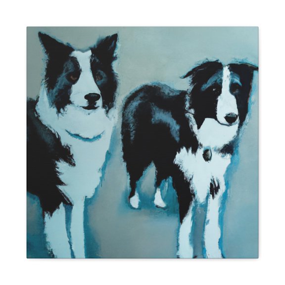 "Border Collie Minimalism" - Canvas