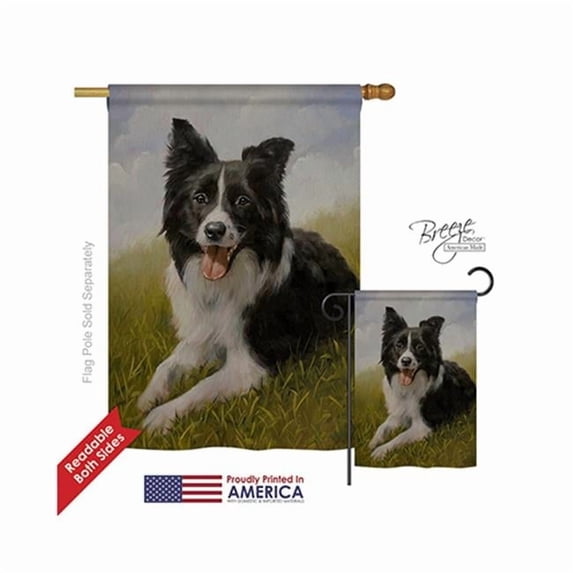 Border Collie Nature - Everyday Impressions Decorative Vertical House ...