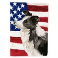thumbnail image 1 of Border Collie Patriotic Garden Flag, 1 of 5