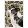 thumbnail image 1 of Border Collie Pine Cones Flag Canvas - House Size, 1 of 1