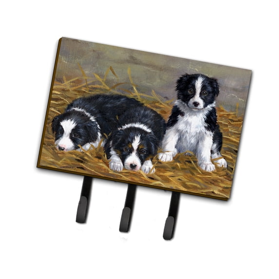 Border Collie Puppies Leash or Key Holder