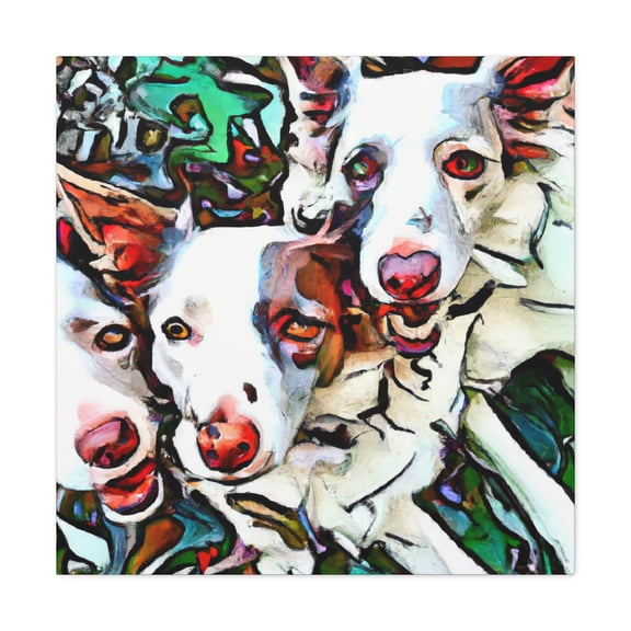 Border Collie Reflection - Canvas