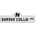thumbnail image 1 of Border Collie Street Sign | Indoor/Outdoor | Dog Lover Funny Home Décor for Garages, Living Rooms, Bedroom, Offices | SignMission personalized gift | 24" Wide, 1 of 5