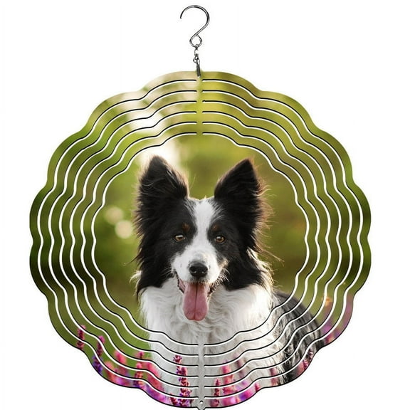 Border Collie Wind Spinner
