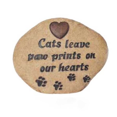 Border Concepts - Pet Memorial Stone - Cats Paw Prints