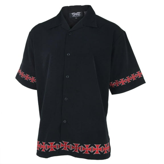 Border Cross Embroidered Club Shirt - 2X-Large